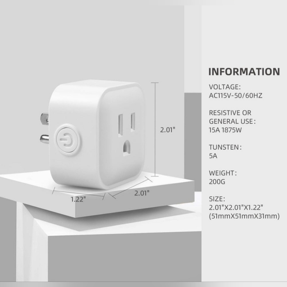 Intertek Wi-Fi Smart Socket Plug Timer Compatible w/ Alexa Google Assist… - Picture 5 of 6